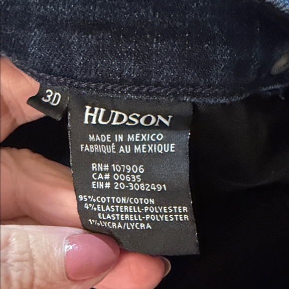 HUDSON Dark Wash Super Skinny Jeans Size 30 Excellent Condition inseam 32 - Picture 5 of 5